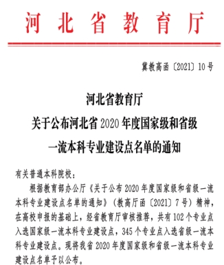 建筑工程学院工程管理、土木工程专业均获省级一流专业建设点