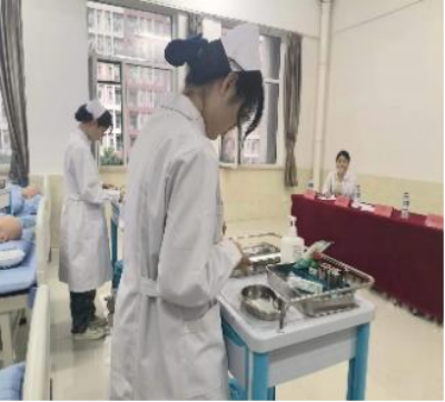 护理与健康学院成功举办肌肉注射技能大赛